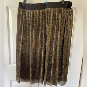 Gold Midi Skirt